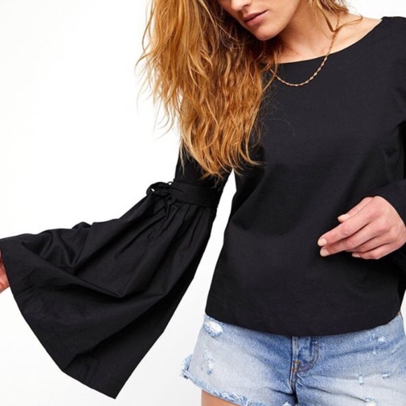 New FREE PEOPLE Long Sleeve Ties Sz M - Picture 2 of 8